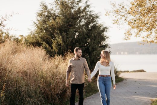 Scenic Hudson Riverwalk Park Engagement Photos - Tarrytown, NY