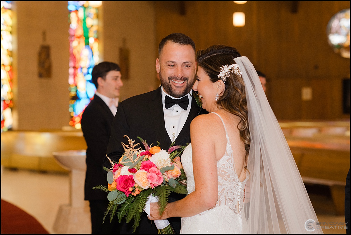 Bride and Groom at Church Ceremony