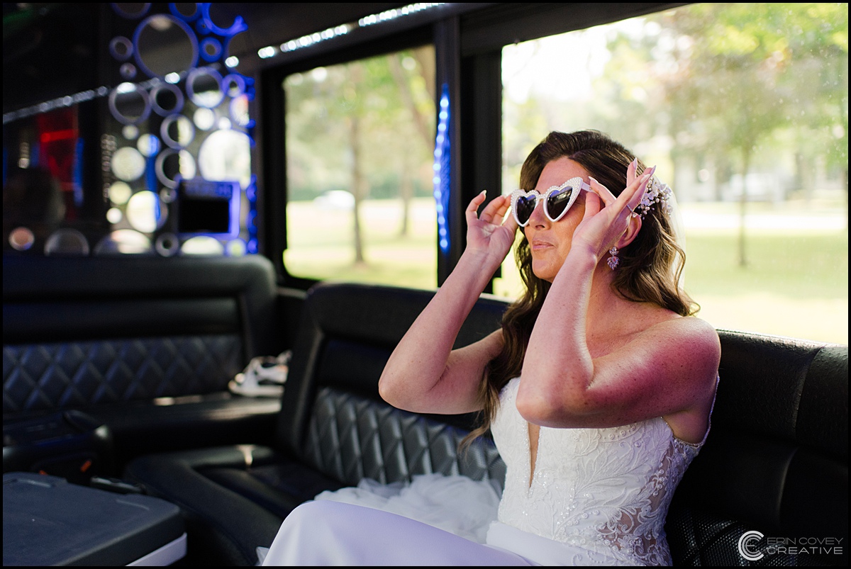 Bride in Limousine