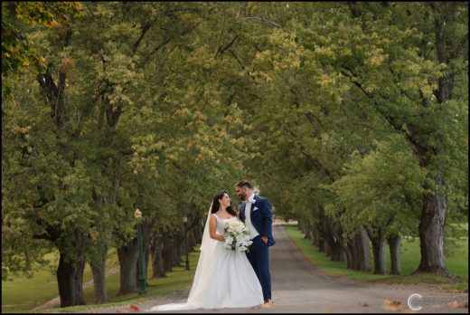 Outdoor Fall Wedding Photos in Upstate NY