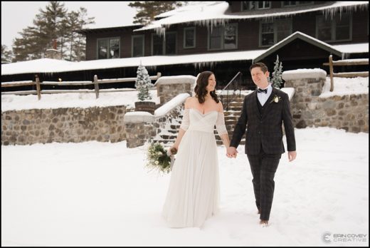 Winter Wedding Photos in the Adirondacks
