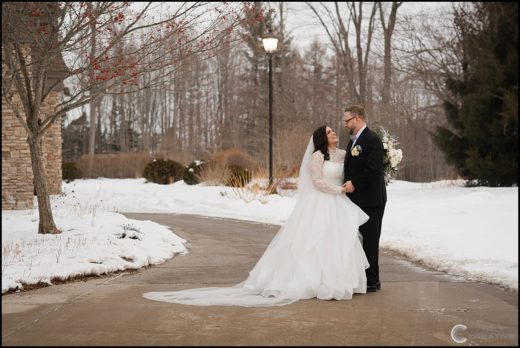 Snowy Wedding Photos in Upstate NY