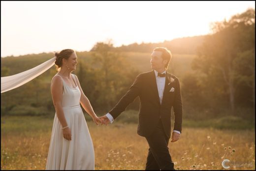 Sunset Wedding Photos taken in Upstate NY