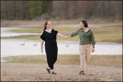 Waterfront Engagement Session in the Adirondacks
